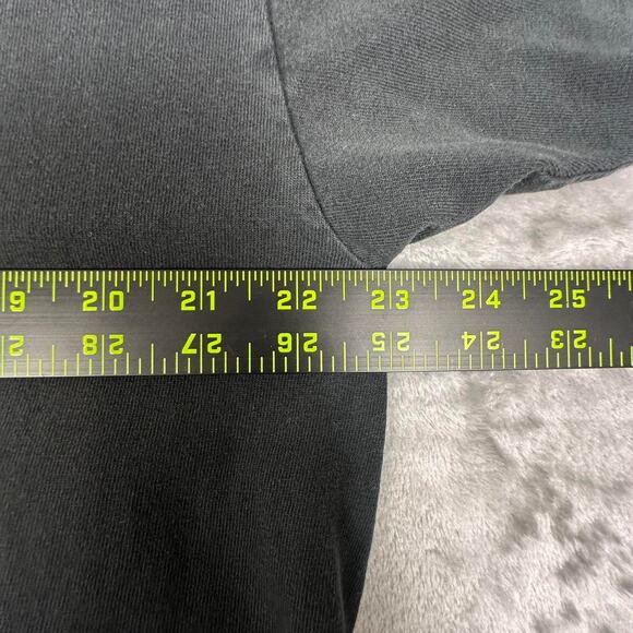 Vintage 90’s Distressed Test Print Elvis/George Jones Black Graphic Band Tee XL - Picture 6 of 8